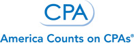 CPA Logo: America Counts on CPAs